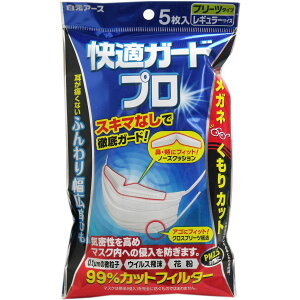 快適ガードプロ プリーツタイプ レギュラーサイズ 5枚入