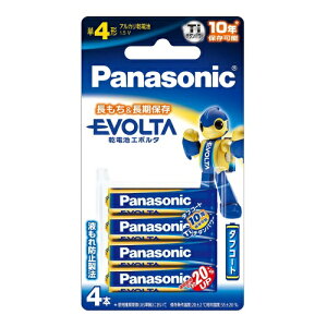 【配送おまかせ・送料込】パナソニック パナソニック アルカリ乾電池 EVOLTA(エボルタ) 単4形 4本 LR03EJ/4B
