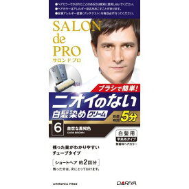 【令和・早い者勝ちセール】【毛染め】ダリヤ サロンドプロ　無香料ヘアカラー　メンズスピーディ　白髪用　6 ( 4904651179077 )