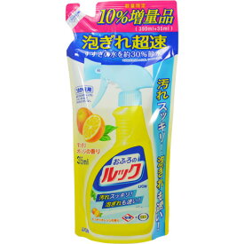 【決算セール・増量】ライオン　おふろのルック つめかえ用 10%増量品 385ml お風呂用洗剤 ( 4903301086116 ) ※無くなり次第終了　パッケージ変更の場合あり