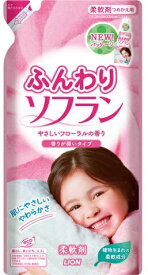 【送料込・まとめ買い×7点セット】ライオン ふんわりソフラン詰め替え 500ML ( 衣料用仕上げ剤　柔軟剤　詰替 ) ( 4903301242260 )