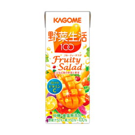 【完売削除2023】【送料込・まとめ買い×24】カゴメ　野菜生活100　フルーティーサラダ　200ml×24本セット　まとめ買い特価！ケース販売 ( 野菜ジュース　紙パック　やさい生活フルーツ ) ( 4901306047262 )