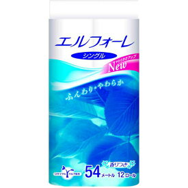 【完売2022】_大王製紙　エリエール エルフォーレ トイレットティシュー 54m×12ロール　シングル 香りつき ( トイレットペーパー12RS ) ( 4902011724639 )【rev】