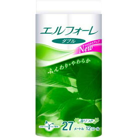 【完売2022】_大王製紙　エリエール エルフォーレ トイレットティシュー 27m×12ロール　ダブル 香りつき ( トイレットペーパー12RW ) ( 4902011724646 )【rev】