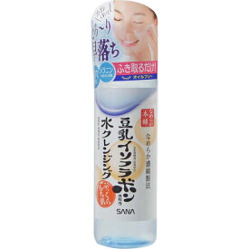 常盤薬品工業　サナ ( SANA ) なめらか本舗 豆乳イソフラボン含有の水クレンジング 200ml　無香料・無着色・無鉱物油【保湿ライン】 ( 4964596416194 )