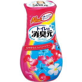 【令和・早い者勝ちセール】小林製薬 トイレの消臭元 心やすらぐスパフラワー 400ml　お風呂に花びらを浮かべたような気持ちよさをイメージしたフローラル調の香り ( 4987072029671 )