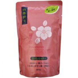 【令和・早い者勝ちセール】熊野油脂 四季折々 椿油コンディショナー つめかえ用 450ml ( 4513574006430 )