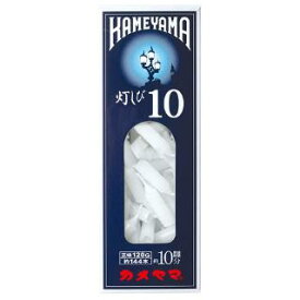 【10点セットで送料無料】カメヤマ　ローソク　灯しび10　極小豆ダルマ　 120g ( 約144本 ) 燃焼時間は約10分×10点セット　★まとめ買い特価！ ( 4901435947525 )