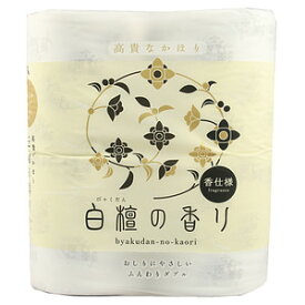 【送料無料・まとめ買い×5】四国特紙　白檀の香り　トイレットペーパー 30m×4ロール　ダブル　パルプ100％×5点セット ( 4901733310946 )