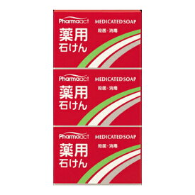 【送料込】熊野油脂 ファーマアクト 薬用石けん　100g×3個パック×36点セット　まとめ買い特価！ケース販売 ( 4513574008632 )