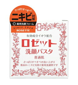 【姫流11周年セール】 ロゼット　洗顔パスタ 普通90g 肌あれ・ニキビを防ぐ薬用洗顔料　医薬部外品　ロングセラー薬用洗顔料　普通肌・脂性肌の方に ( 4901696101018 )