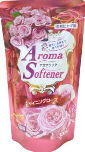 【まとめ買い×3点セット】ロケット石鹸 アロマソフター シャイニングローズ 詰替用 300ml 柔軟剤