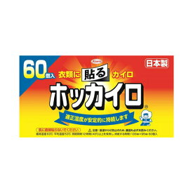 【令和・早い者勝ちセール】興和　ホッカイロ　貼る　レギュラー　60コ入り　衣類に貼るカイロ（使い捨てカイロ） ( 4987067827107 )※無くなり次第終了