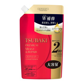 【送料込・まとめ買い×4点セット】ファイントゥデイ TSUBAKI ツバキ プレミアム モイスト ヘア コンディショナー つめかえ用 大容量 660ml ※パッケージが異なる場合があります