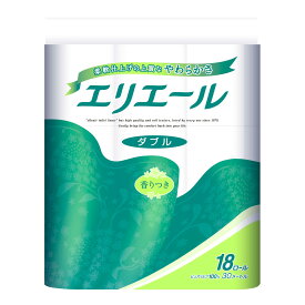 【送料込・まとめ買い×4】大王製紙　エリエール トイレットティシュー ダブル 18ロール×4点セット ( 計72ロール ) ( トイレットペーパー18RW) （4902011720068）※ケース販売