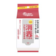 【まとめ買い×6】大王製紙　エリエール 薬用消毒できるアルコールタオル 携帯用 28枚入×6点セット (消…