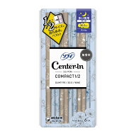 【姫流13周年感謝】 ユニ・チャーム センターイン コンパクト1/2 無香料 多い日の夜用 スリム ハネつき 6…