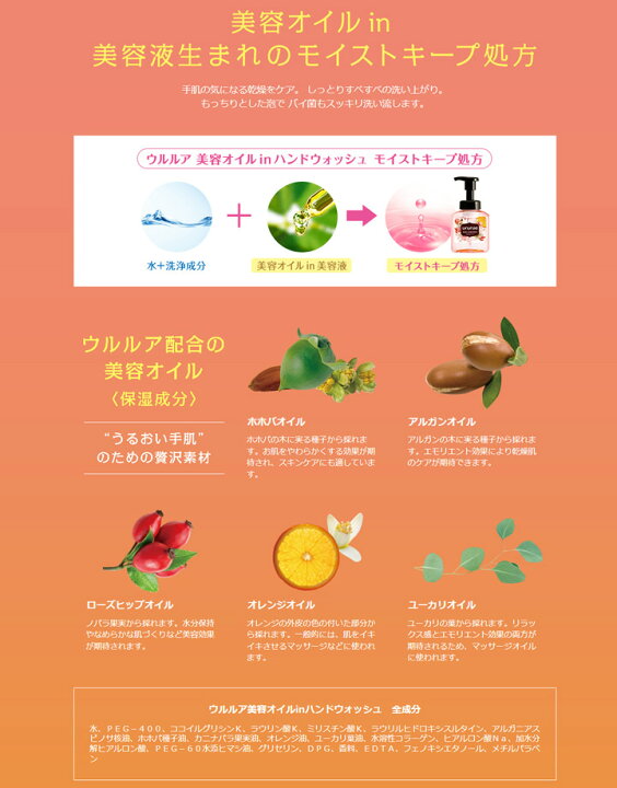 楽天市場】【数量限定】牛乳石鹸 ウルルア 美容オイル in ハンド  