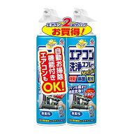 【1点限り！令和お試し価格】アース製薬 らくハピ エアコン 洗浄スプレー Nextplus 無香性 2本パック (2…