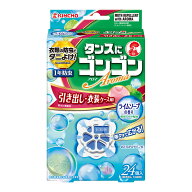 【姫流13周年感謝】 大日本除虫菊 ゴンゴン アロマ 引き出し・衣装ケース用 ライムソープの香り 24個入 (…
