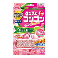 大日本除虫菊 ゴンゴン アロマ クローゼット用 リッチフローラルの香り 3個入 衣類用防虫剤 ( 4987115842…