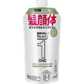 花王 メンズビオレ ONE オールインワン全身洗浄料 ハーバルグリーンの香り つめかえ用 340ml