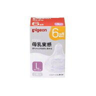 ピジョン 母乳実感 乳首 6ヵ月 L 2個入