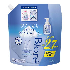 花王 ビオレu ザ ボディ 泡タイプ ピュアリーサボンの香り つめかえ用 1200ml ボディウォッシュ