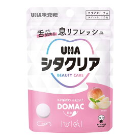 UHA味覚糖 舌から始める 息リフレッシュ UHA シタクリア タブレット クリアピーチ味 10粒