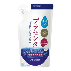 【送料込・まとめ買い×5個セット】アサヒグループ食品 素肌しずく プラセンタ 化粧水 つめかえ用 180ml 化粧水