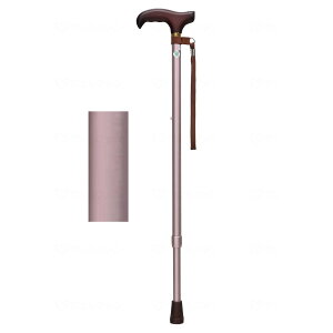 フジホーム ベーシック ステッキ 杖 伸縮S パープル