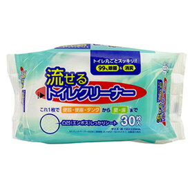 【送料込・まとめ買い×10個セット】大一紙工 流せる トイレクリーナー 30枚入 トイレ掃除