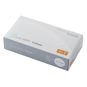 【送料込・まとめ買い×5個セット】日進医療器 ペリーグローブ ウレタン シリアスホワイト Sサイズ 100枚入 使い捨て手袋