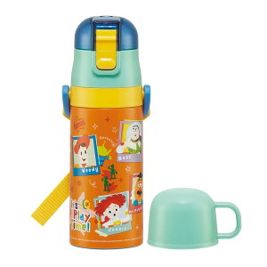 【送料込・まとめ買い×10個セット】スケーター SKATER 軽量 2WAY ステンレス 子供用 直飲み & コップ飲み トイストーリー23 水筒