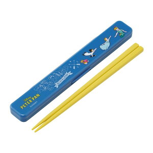 【送料込・まとめ買い×10個セット】スケーター Skater 抗菌 音の鳴らない 箸箱セット ピーター・パン おはしセット