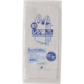 【姫流11周年セール】 ジャパックス 業務用強力　レジ袋　100枚入 ( 乳白色 ) RJJ−08 ( 4521684271914 )