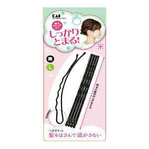 【送料込・まとめ買い×3】KQ3119 強力アレンジピン L 黒×3点セット(4901601303940)