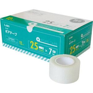 【送料込・まとめ買い×5】日進医療器 エルモ ポアテープ 25mm×7m 12巻入