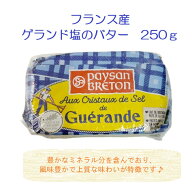 【冷蔵便】【人気商品】フランス産 ゲランド塩バター 250g 有塩バター ブルターニュ地方 パン・料理用 冷…