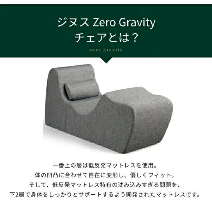 楽天市場】ZINUS ジヌス ゼログラビティチェアー くつろぎチェア 