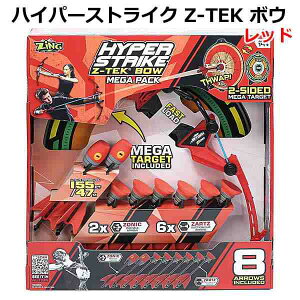 ハイパーストライク Z-TEK ボウ レッド/ブルー HYPER STRIKE Z-TEK BOW MEGA PACK アーチェリー おもちゃ 玩具 弓矢セット 的付き ZiNG 子供 キッズ クリスマス 誕生日 プレゼント コストコ ハロウィン