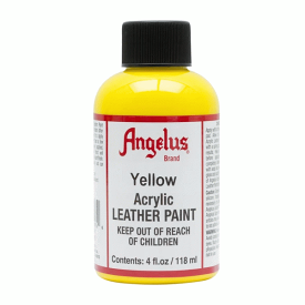 【イエロー4oz】Angelus Paint アンジェラスペイント黄色 4オンス（118ml）アクリル塗料　スタンダードペイント