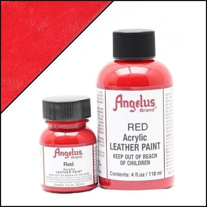 【レッド１oz】Angelus Paint アンジェラスペイント 赤 1オンス（29.5ml）アクリル塗料 スタンダードペイント  アトランダム 