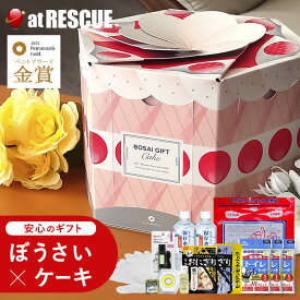 母の日 ぼうさいギフトケーキ セット 防災士×防災用品メーカー監修のギフトキット ボックスはランタンに【防災ギフト 防災キット 防災セット 地震対策 プレゼント 贈り物 誕生日 記念日 母の日 クリスマス 保存食 非常食 保存水 長期保存 防災グッズ 】