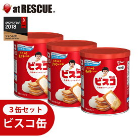 長期保存 ビスコ保存缶【3缶セット】賞味期限：2031年4月 非常食 おやつにぴったり 長期保存で備蓄食としておすすめ 保存食 キャンプ 登山 アウトドア＜防災セット・防災グッズ＞