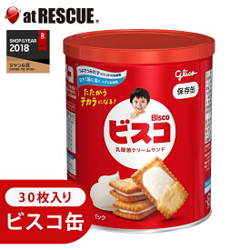 長期保存 ビスコ保存缶【単品】（賞味期限：2031年4月） 30枚入り　非常食　おやつにぴったり 長期保存で備蓄食としておすすめ 保存食 キャンプ 登山 アウトドア＜防災セット・防災グッズ＞