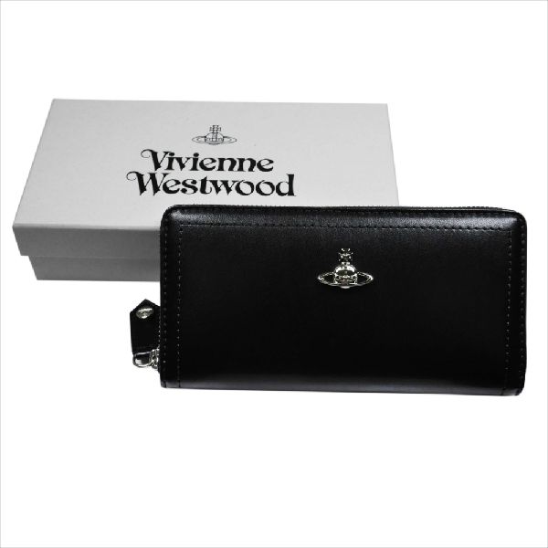 Vivienne Westwood ヴィヴィアン・ウェストウッド 財布サイフ NO,10 CAMBRIDGE ラウンドファスナー長財布  51050022 BLACK 18SS ブラック | AT-SHOP