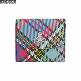 ヴィヴィアン財布 二つ折り財布 Vivienne Westwood ヴィヴィアンウェストウッド NO,16 BIOGREEN SAFFIANO PRINTED O102 McANDY Tartan