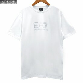 エンポリオアルマーニ シャツ EA7 EMPORIO ARMANI クルーネックTシャツ Mサイズ ホワイト 3LPT39/PJ02Z 1100 WHITE