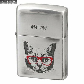 ジッポー ライター レギュラー Meow of a cat ZIPPO 銀イブシ CAT-KC